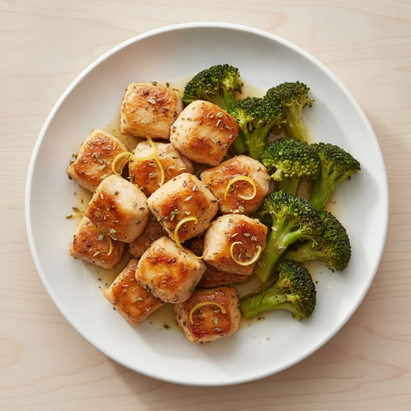 Lemon-Herb Roasted Chicken Bites