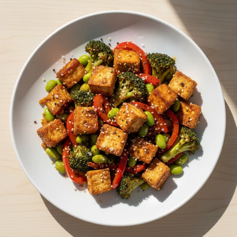 Sesame Tofu Stir-Fry