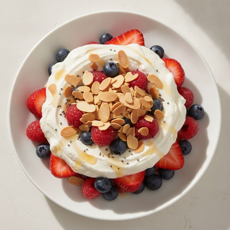 Creamy Greek Yogurt Protein Parfait with Berries