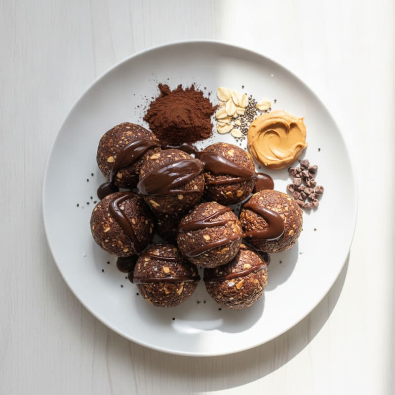 No-Bake Chocolate Protein Energy Balls