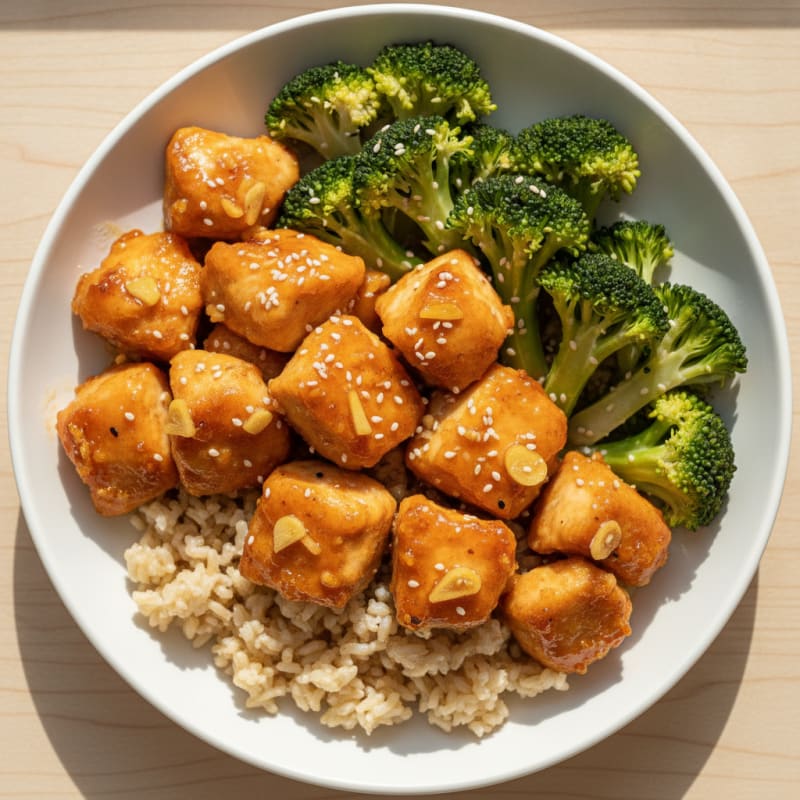 Baked Orange Chicken with Broccoli