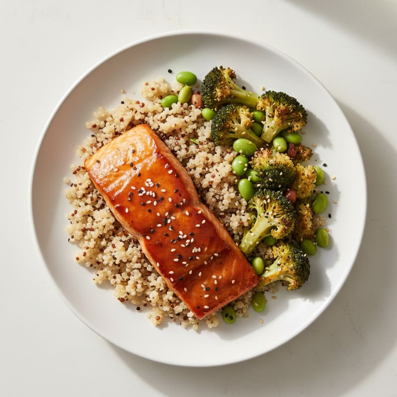 Umami Salmon and Roasted Vegetables