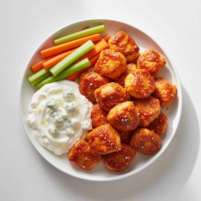 Buffalo Chicken Bites with Blue Cheese Dip