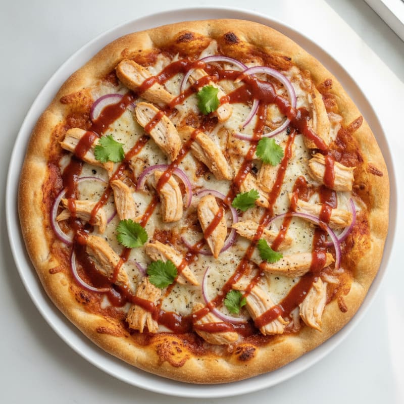 High-Protein BBQ Chicken Pizza