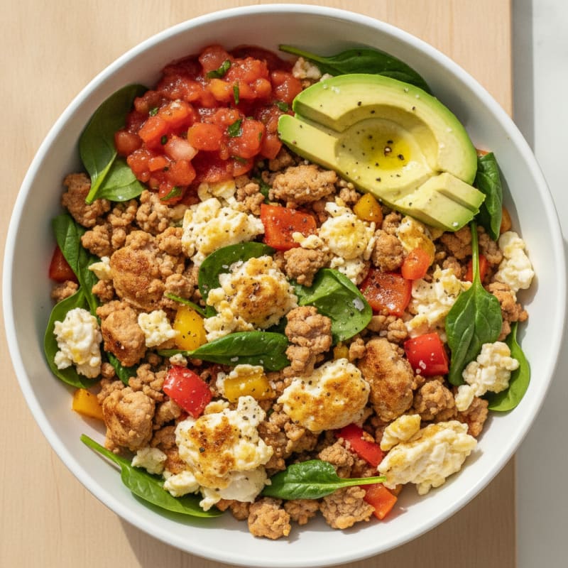 High-Protein Breakfast Burrito Bowl