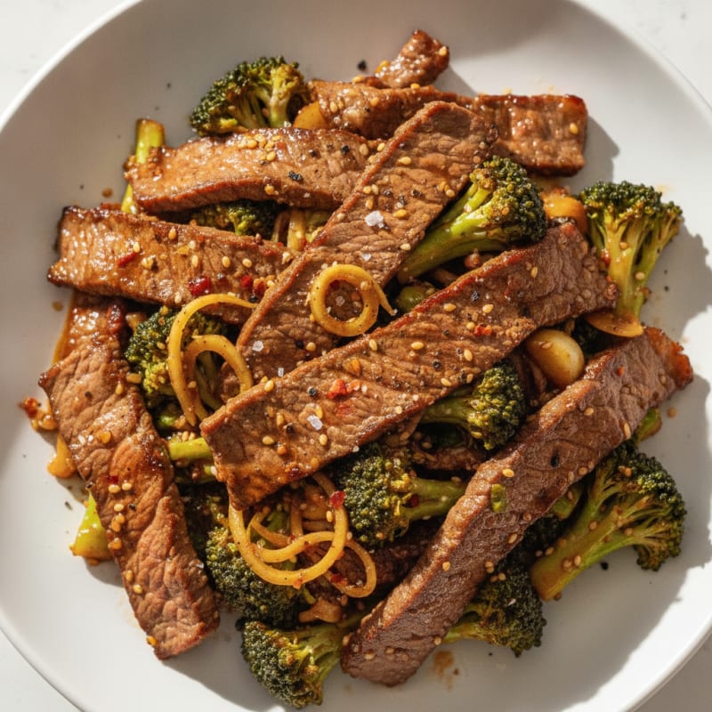 Sesame Beef & Broccoli Stir-Fry