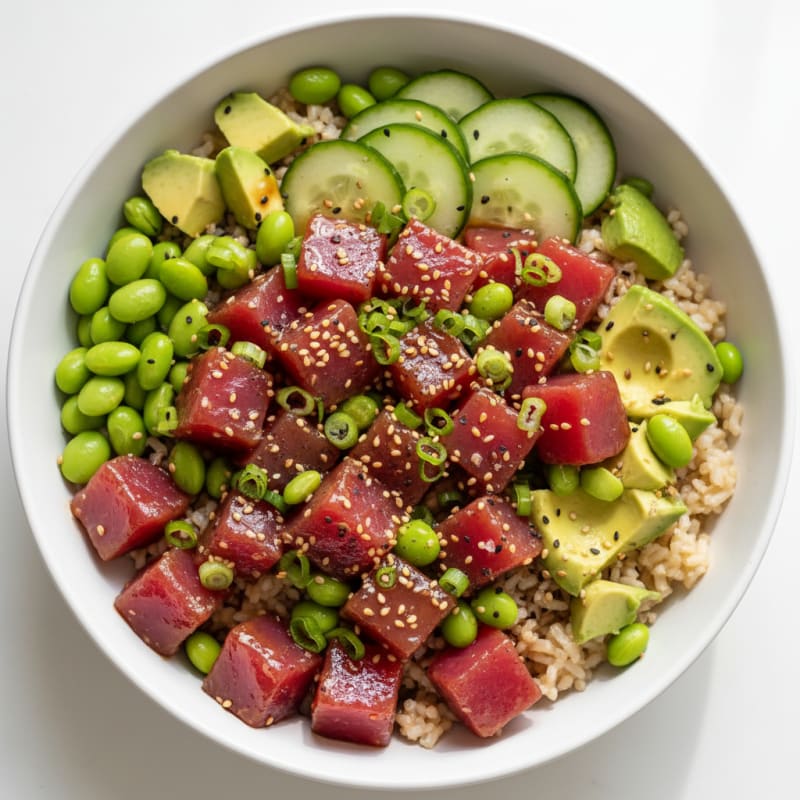 Zesty Hawaiian Tuna Poke Bowl