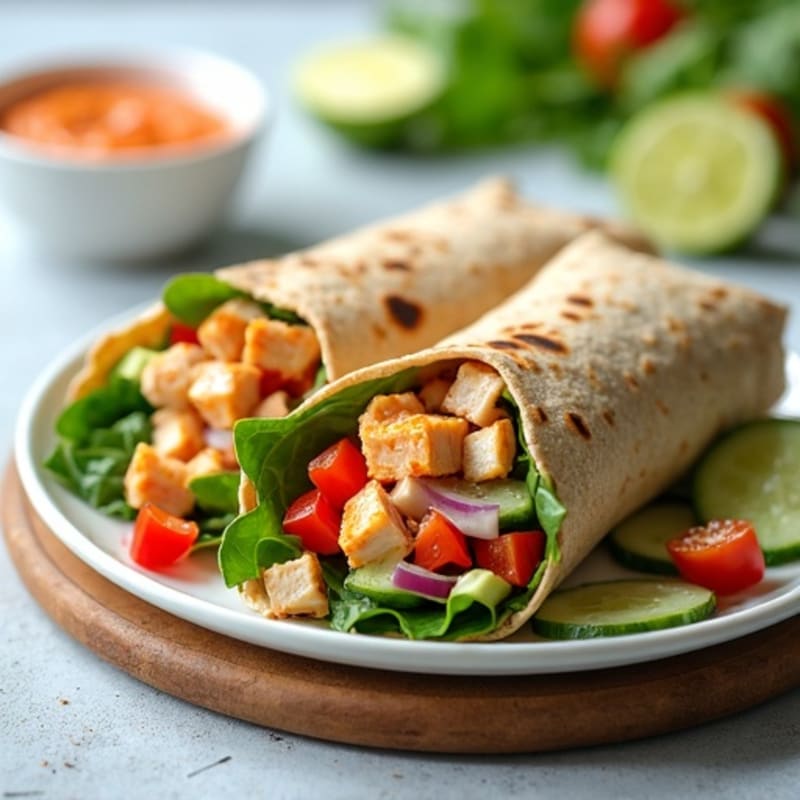 Fresh Spicy Tuna Wraps