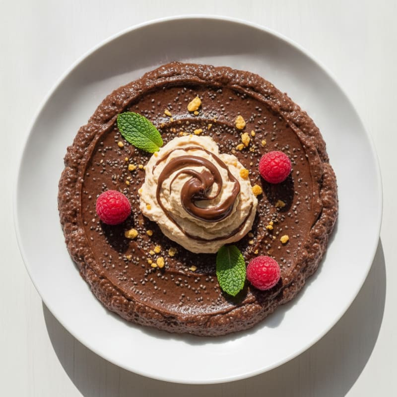 Creamy Chocolate Protein Pudding with Chia Seeds