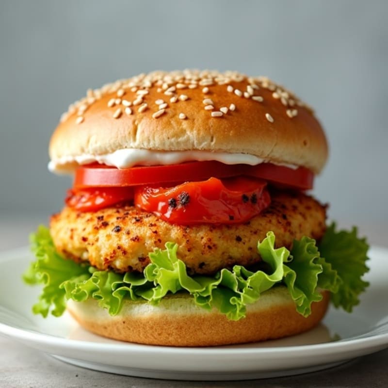 Lean Cajun Ranch Chicken Burgers