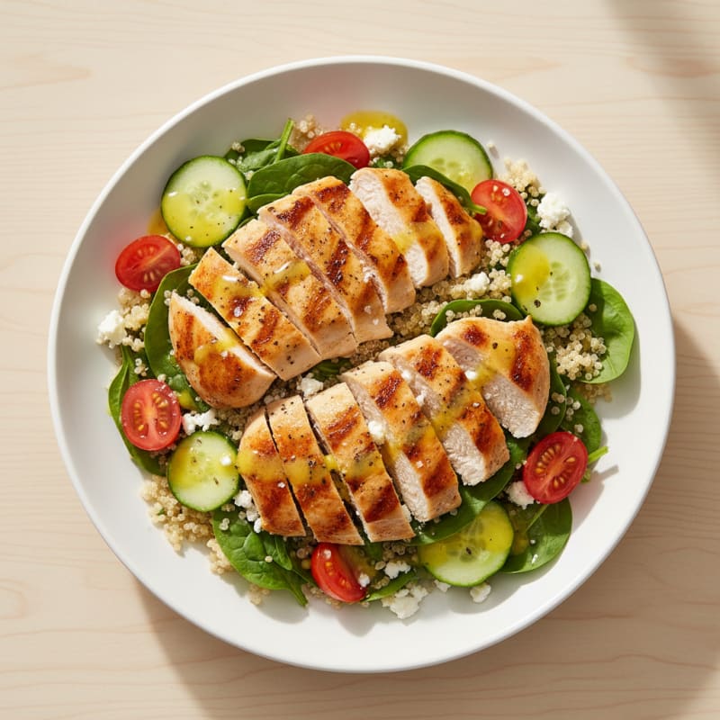 Zesty Lemon Chicken Quinoa Power Bowl