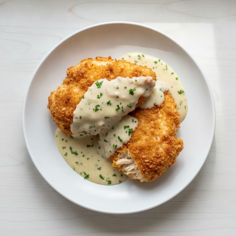 Buttermilk Fried Chicken with Creamy Gravy