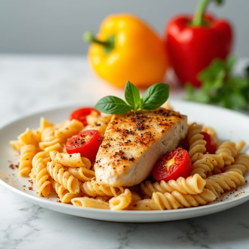 Creamy Cajun Chicken Pasta with Bell Peppers