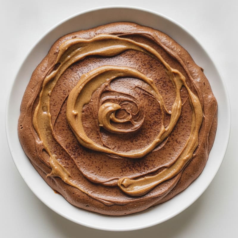 Silky Chocolate Protein Pudding with Almond Butter Swirl
