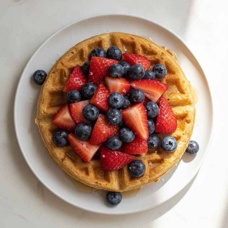 Classic Buttermilk Waffles with Berries