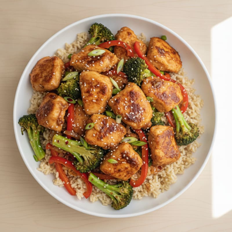 Clean General Tso's Chicken Stir-Fry