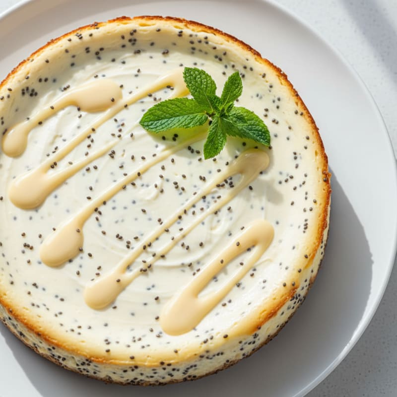 Creamy Protein Cheesecake with Chia Seeds