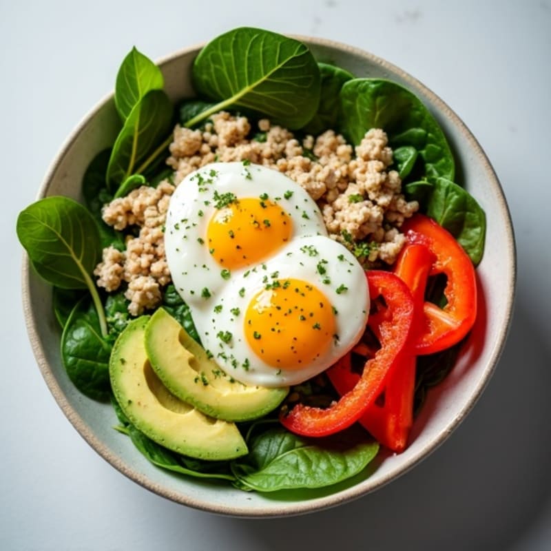 Herbed Tuna and Egg Protein Bowl