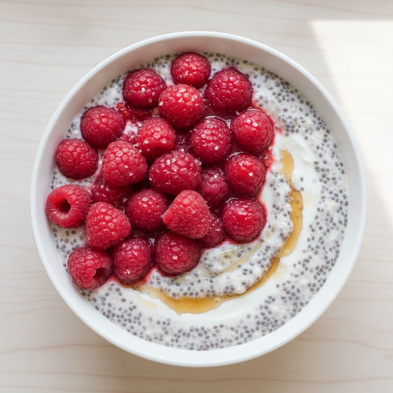 Berry Protein Chia Seed Pudding