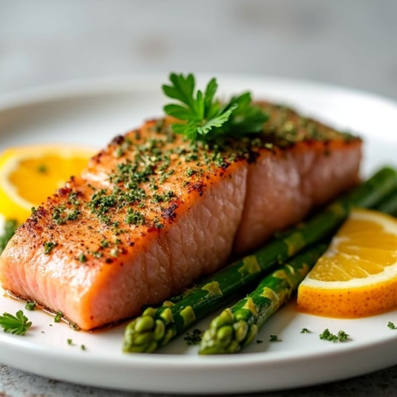 Herb-Crusted Seared Tuna with Citrus Glaze