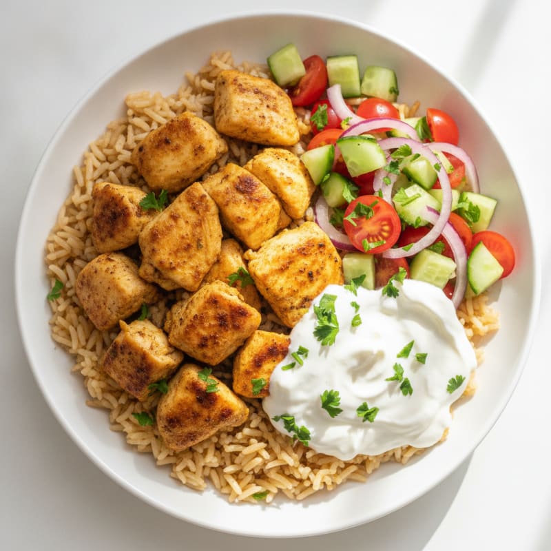 Chicken Shawarma Rice Bowl