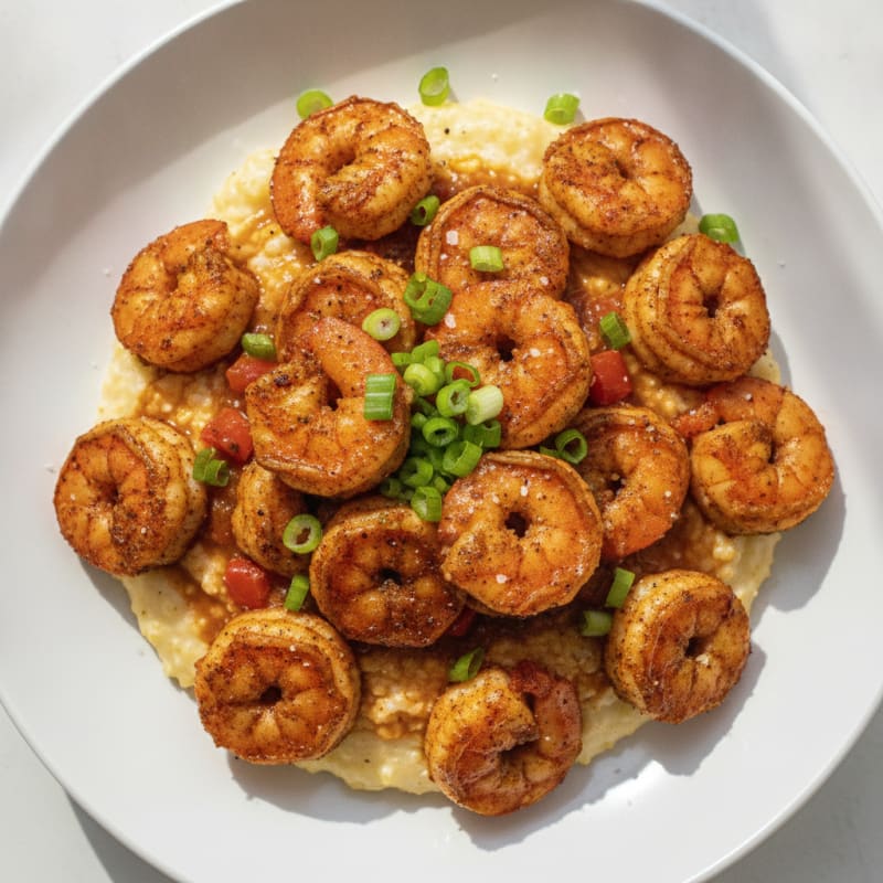 Cajun Shrimp with Creamy Grits