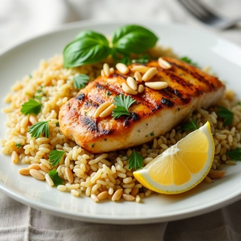 Fresh Herb-Citrus Rice Pilaf with Toasted Pine Nuts