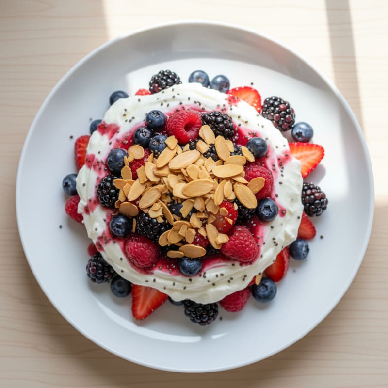 Creamy Greek Yogurt Protein Parfait with Berries
