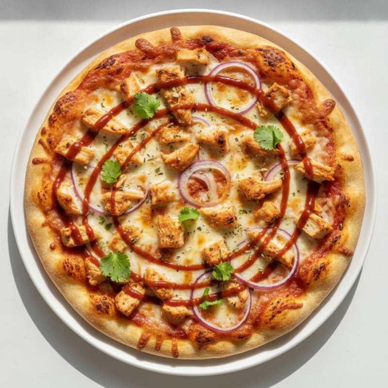 High-Protein BBQ Chicken Pizza