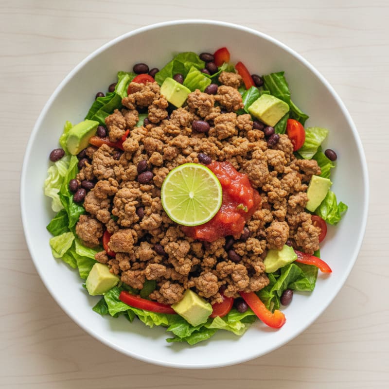 Ground Beef Taco Salad Bowl