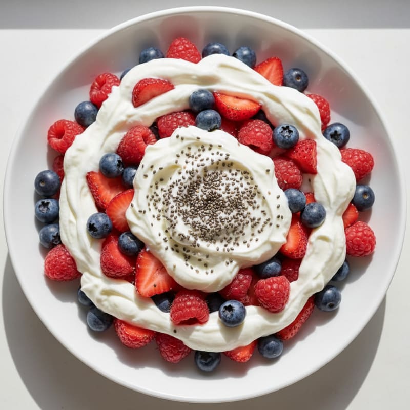 Creamy Greek Yogurt Protein Parfait with Mixed Berries