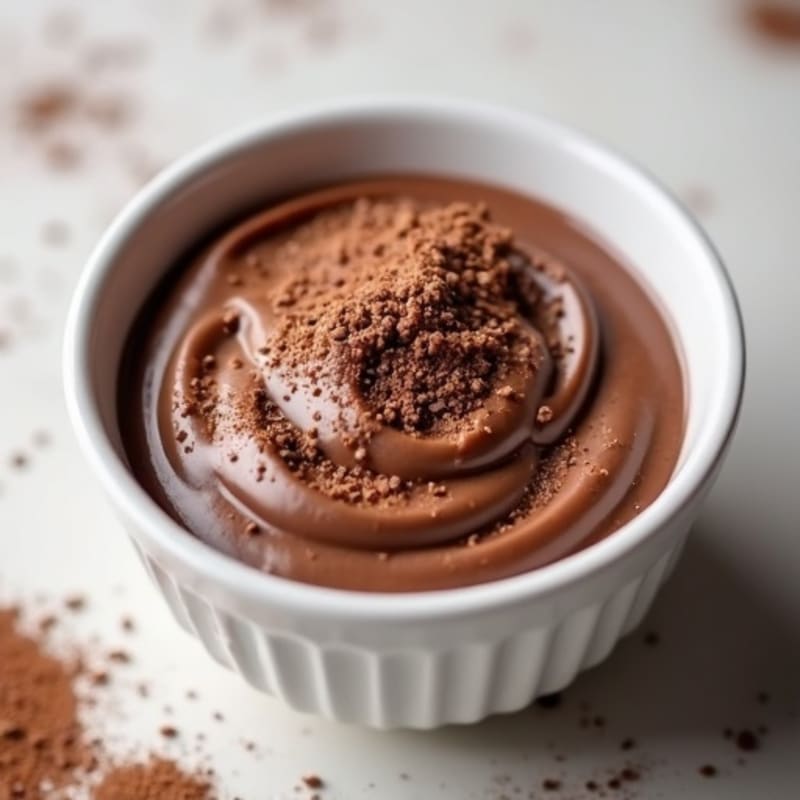 Silky Chocolate Protein Pudding with Chia Seeds