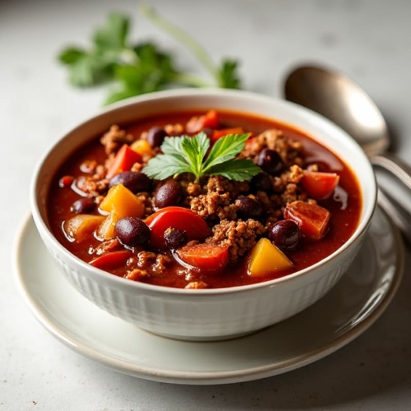 Healthy Beef & Bean Homestyle Chili