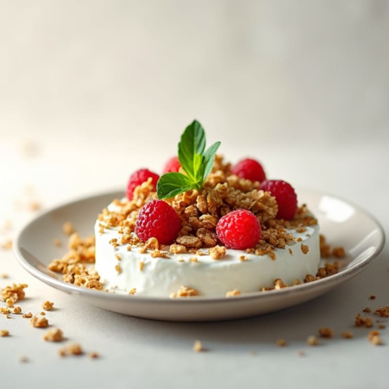 Greek Yogurt with Hemp Seeds and Protein Granola