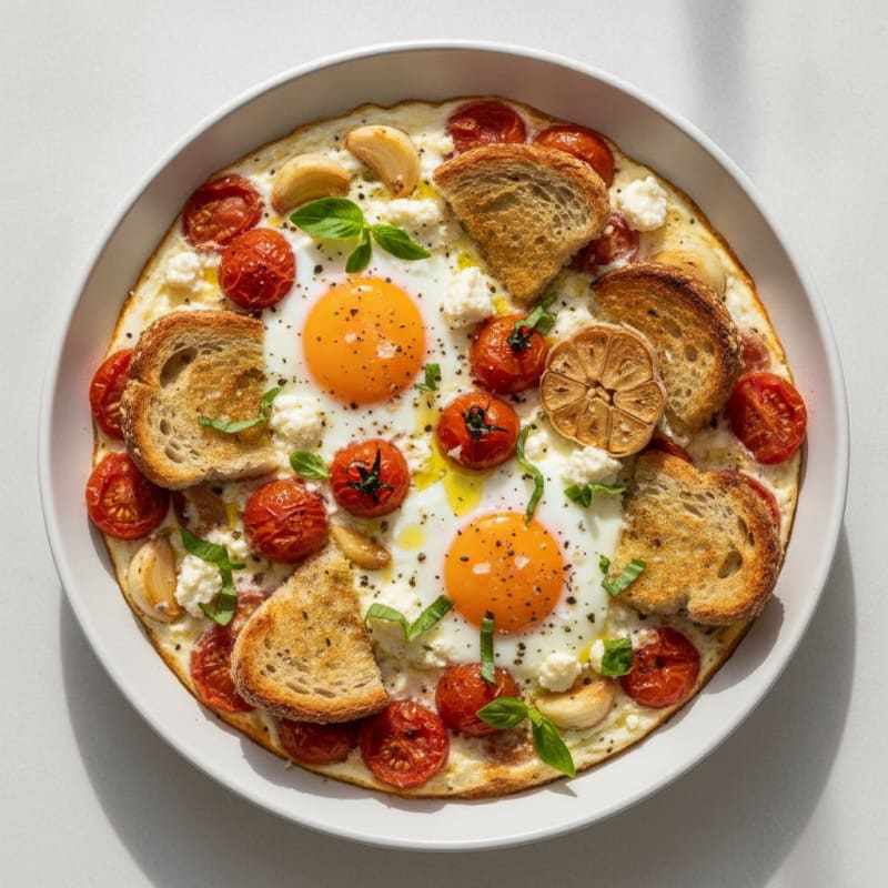 Baked Eggs with Roasted Tomatoes