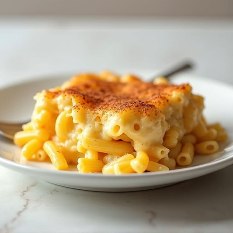 High-Protein Mac and Cheese Bake