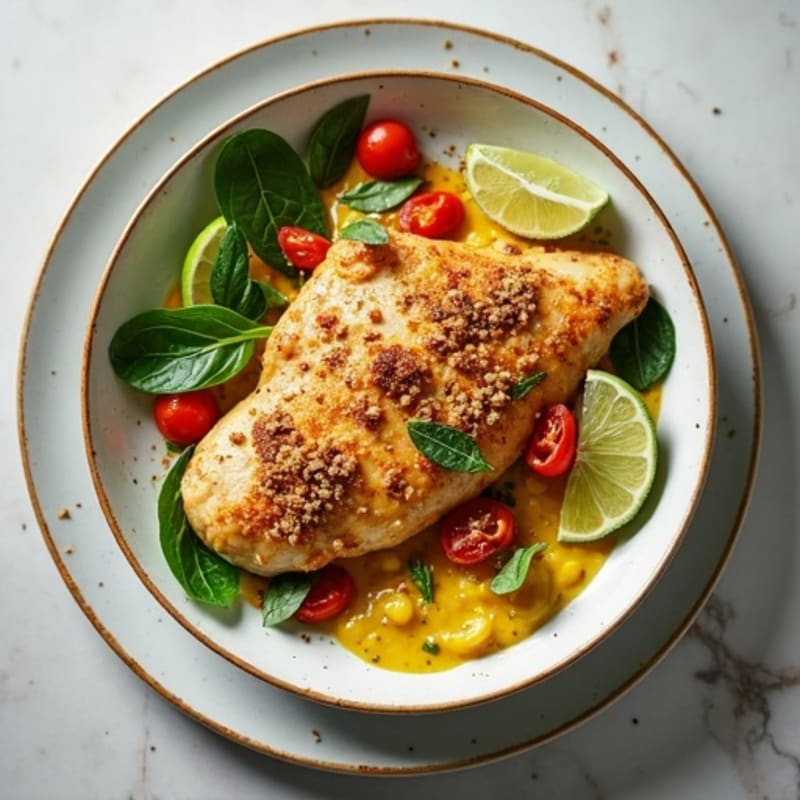 Creamy Coconut Yogurt Chicken with Aromatic Spices