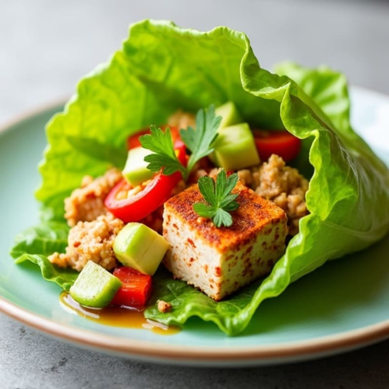 Spicy Sriracha Tuna Lettuce Wrap