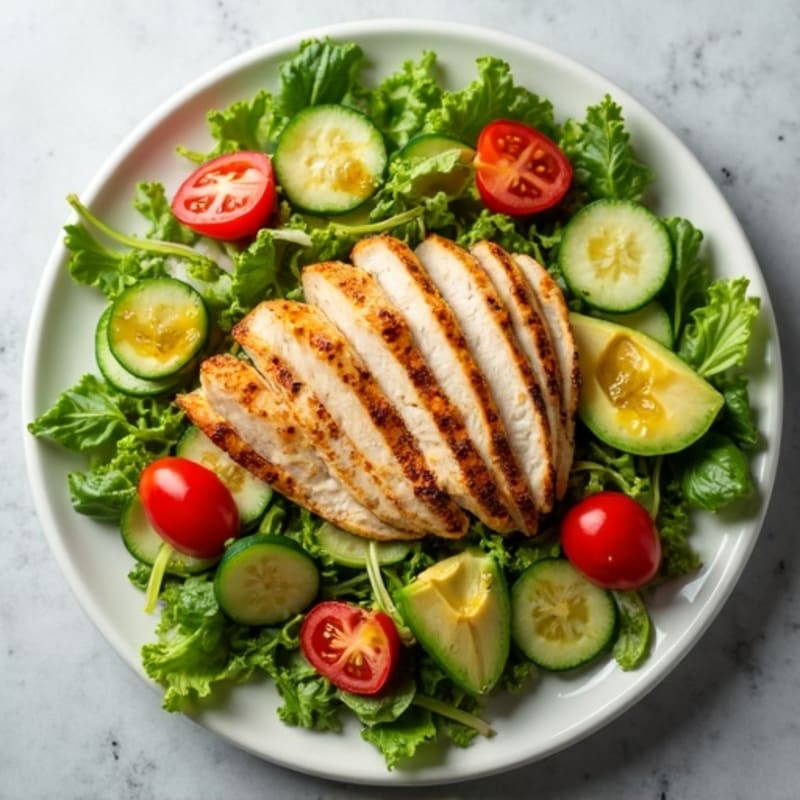 Grilled Chicken Salad with Mixed Greens and Citrus Vinaigrette