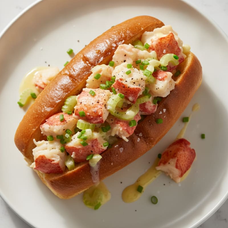 Maine Lobster Roll with Lemon Aioli