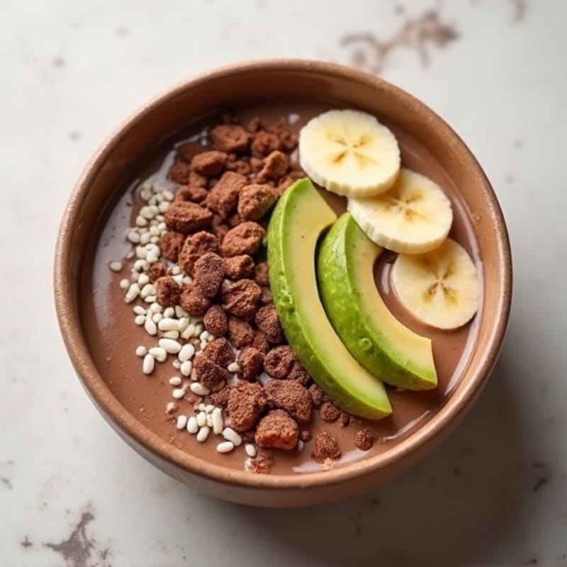 Velvety Chocolate Protein Smoothie Bowl