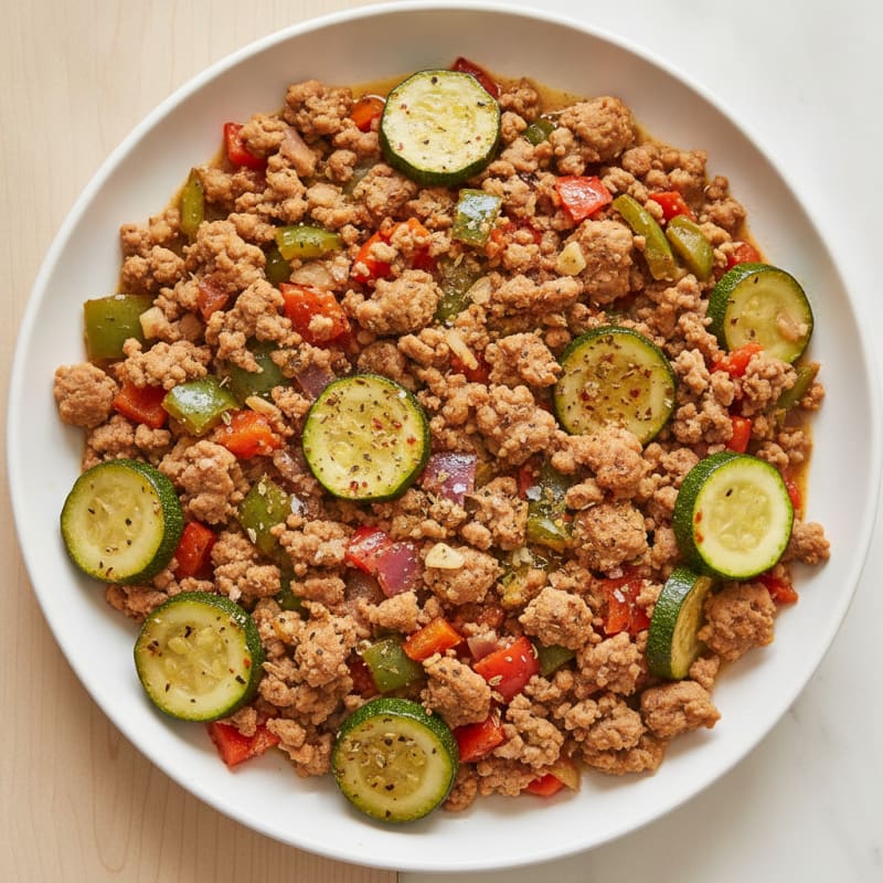 Ground Turkey and Vegetable Skillet