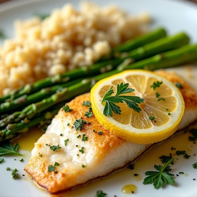 Lemon Herb Pan Seared Tilapia