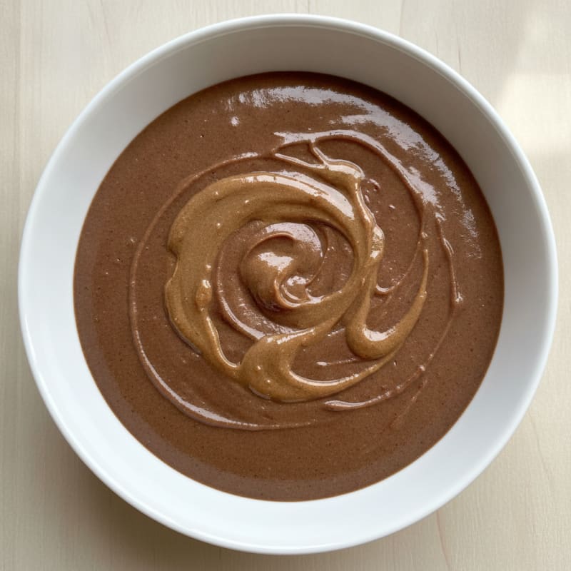 Silky Chocolate Protein Pudding with Almond Butter