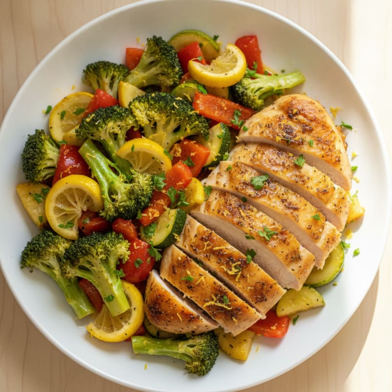 Lemon Herb Roasted Chicken and Vegetables