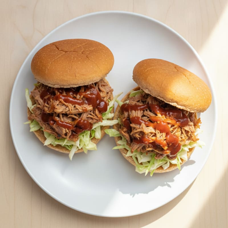 Slow-Cooked BBQ Pulled Pork Sandwiches