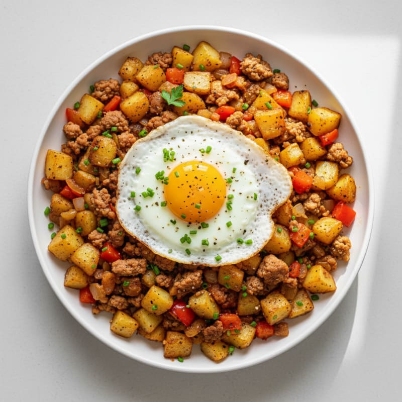 Crispy Potato and Sausage Hash