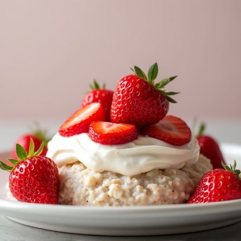 Creamy Strawberry Shortcake Overnight Oats