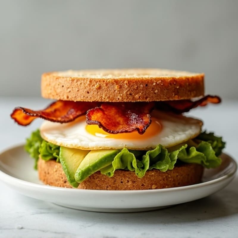 Crispy Turkey Bacon and Smashed Avocado Sandwich