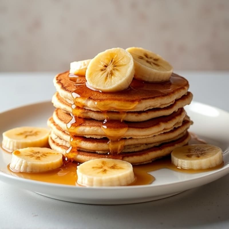 Protein-Packed Caramelized Banana Oat Pancakes